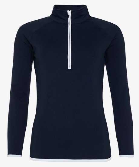 Personalised Women's Contrast Half Zip Top
