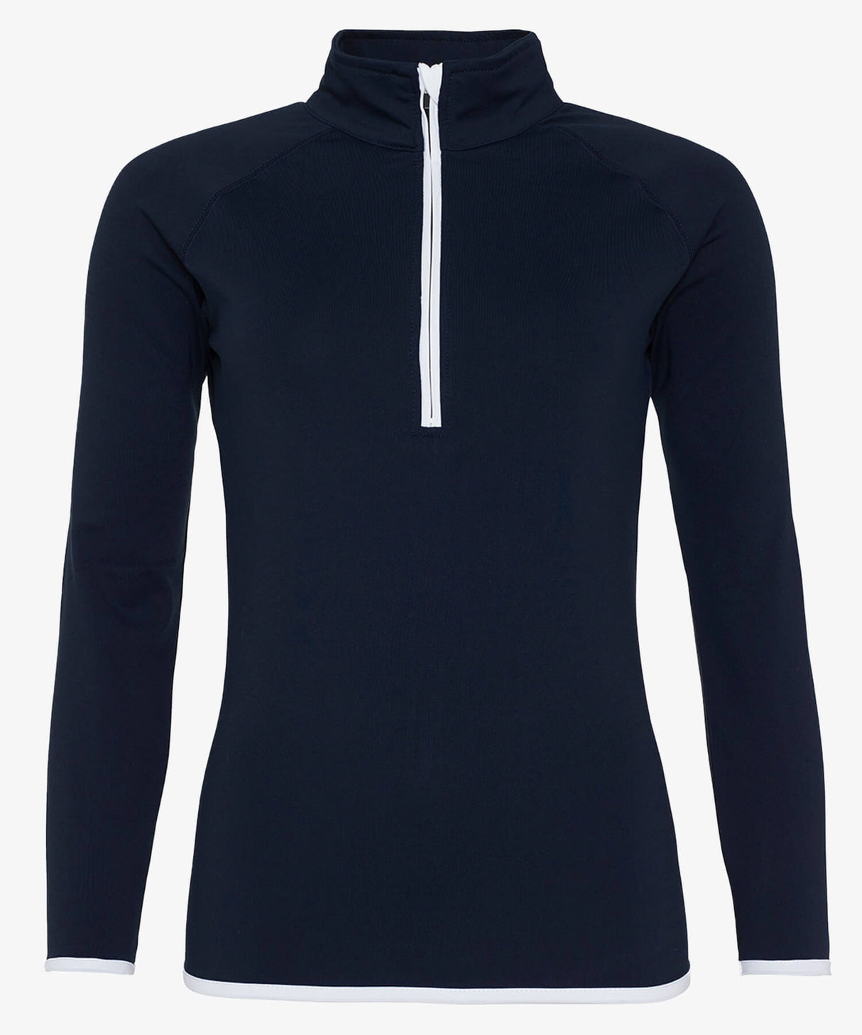 Personalised Women's Contrast Half Zip Top