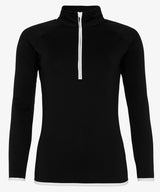 Personalised Women's Contrast Half Zip Top