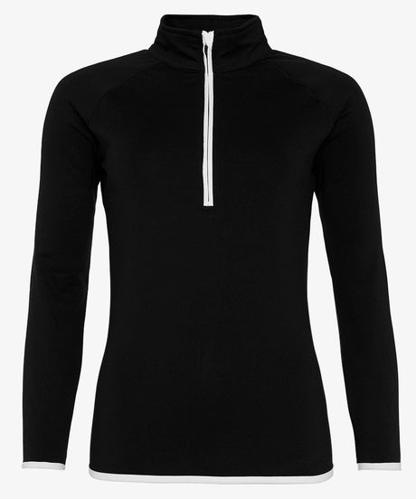 Personalised Women's Contrast Half Zip Top
