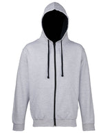 Personalised Unisex Varsity Zip Hoodie
