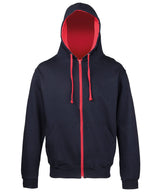 Personalised Unisex Varsity Zip Hoodie
