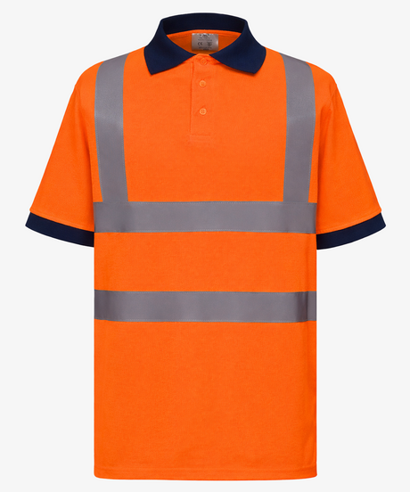 Personalised Hi Vis Short Sleeve Polo Shirt