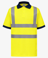 Personalised Hi Vis Short Sleeve Polo Shirt