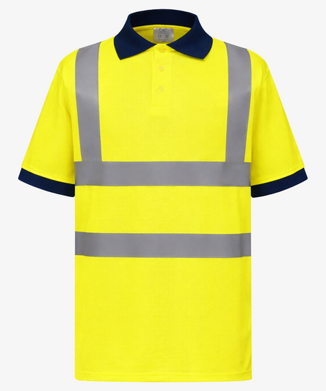 Personalised Hi Vis Short Sleeve Polo Shirt