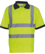 Personalised Hi Vis Short Sleeve Polo Shirt