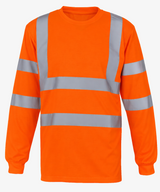 Personalised Hi Vis Long Sleeve T-Shirt