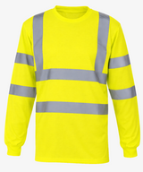 Personalised Hi Vis Long Sleeve T-Shirt