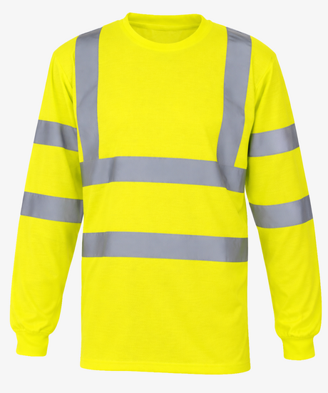 Personalised Hi Vis Long Sleeve T-Shirt
