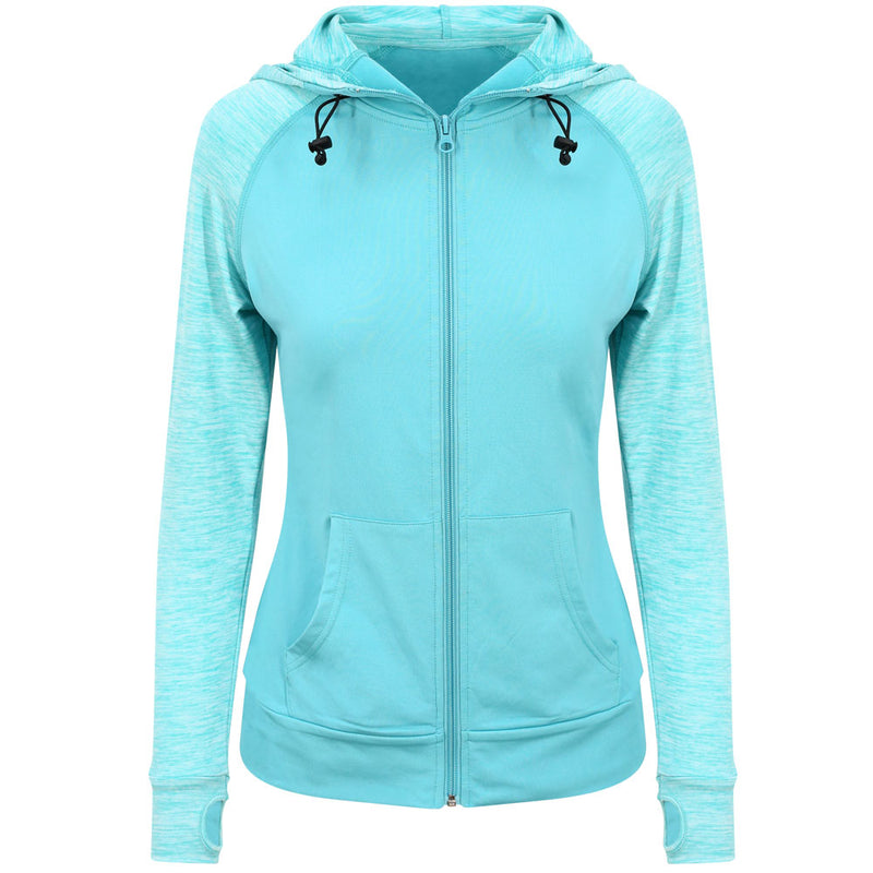 Women's Contrast Sports Zip Hoodie