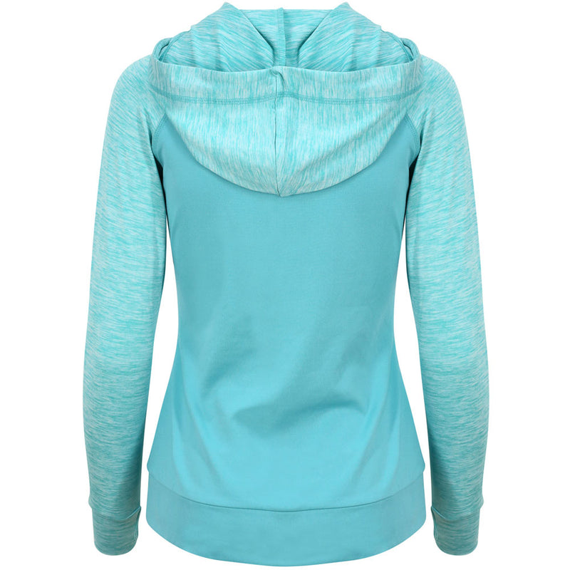 Women's Contrast Sports Zip Hoodie