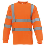 Personalised Hi Vis Long Sleeve T-Shirt