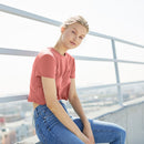 Women's Flowy Cropped T Shirt