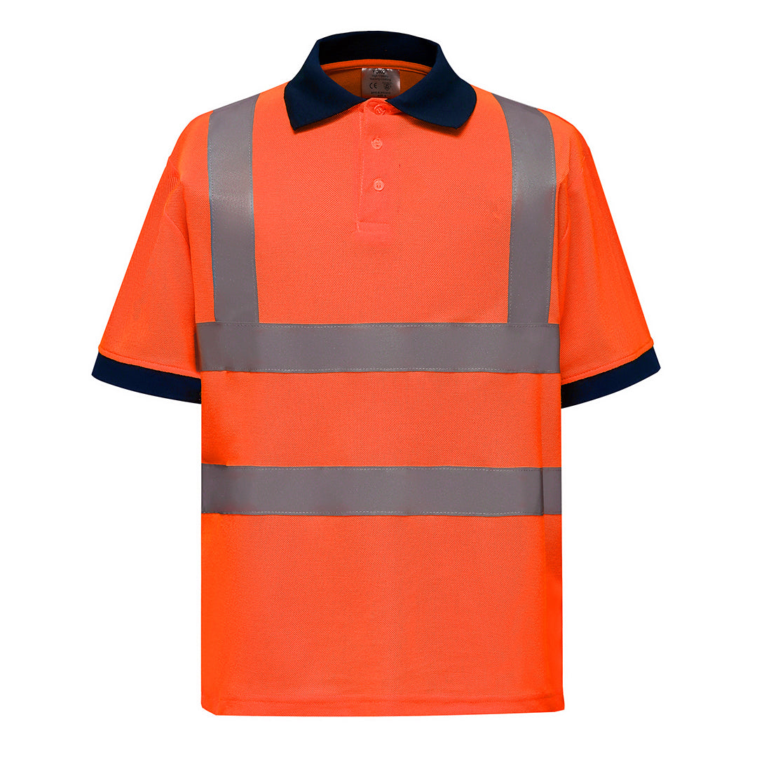 Personalised Hi Vis Short Sleeve Polo Shirt