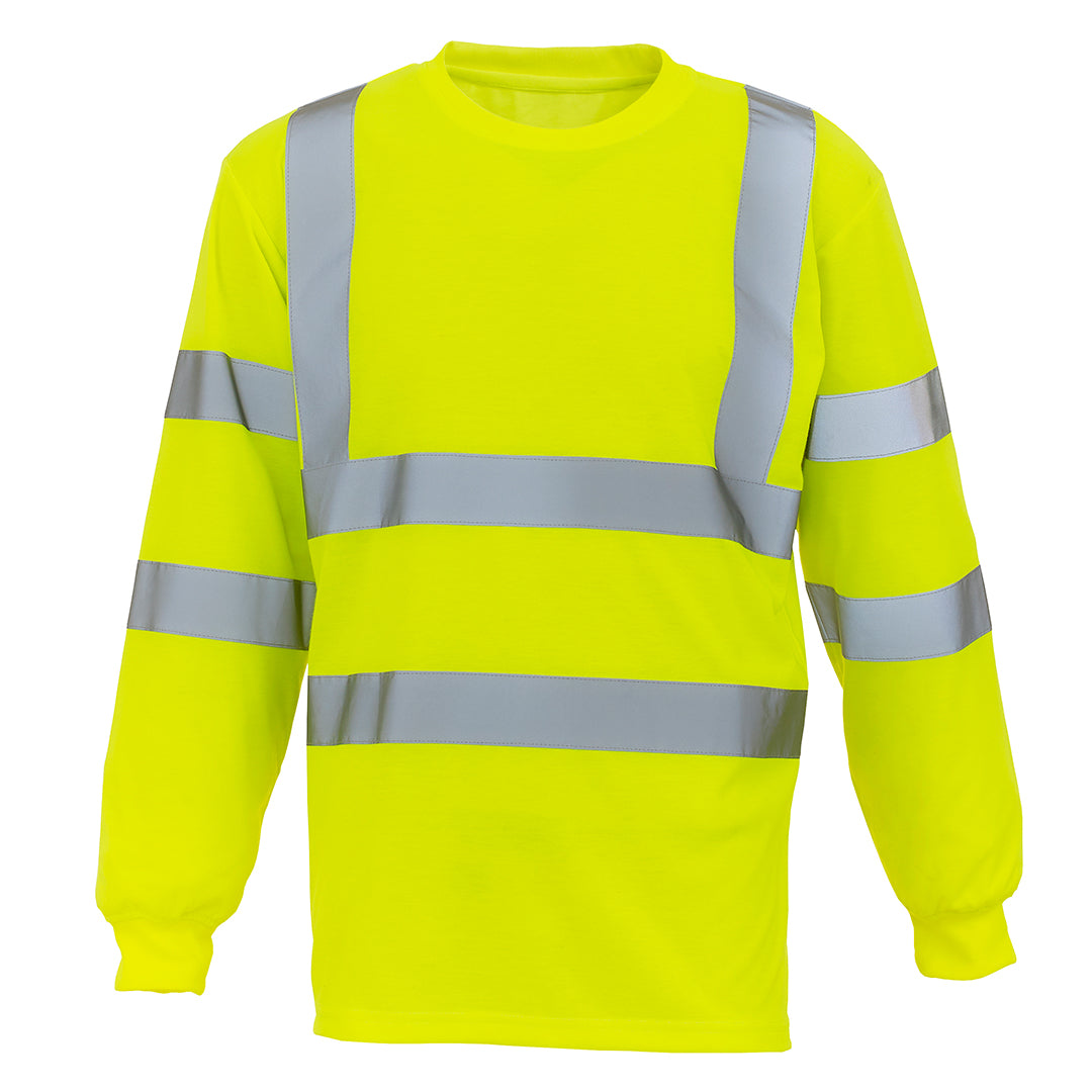 Personalised Hi Vis Long Sleeve T-Shirt