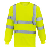 Personalised Hi Vis Long Sleeve T-Shirt