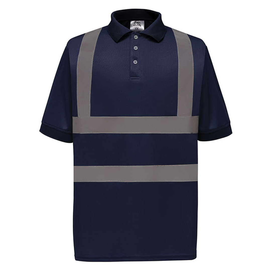 Personalised Hi Vis Short Sleeve Polo Shirt