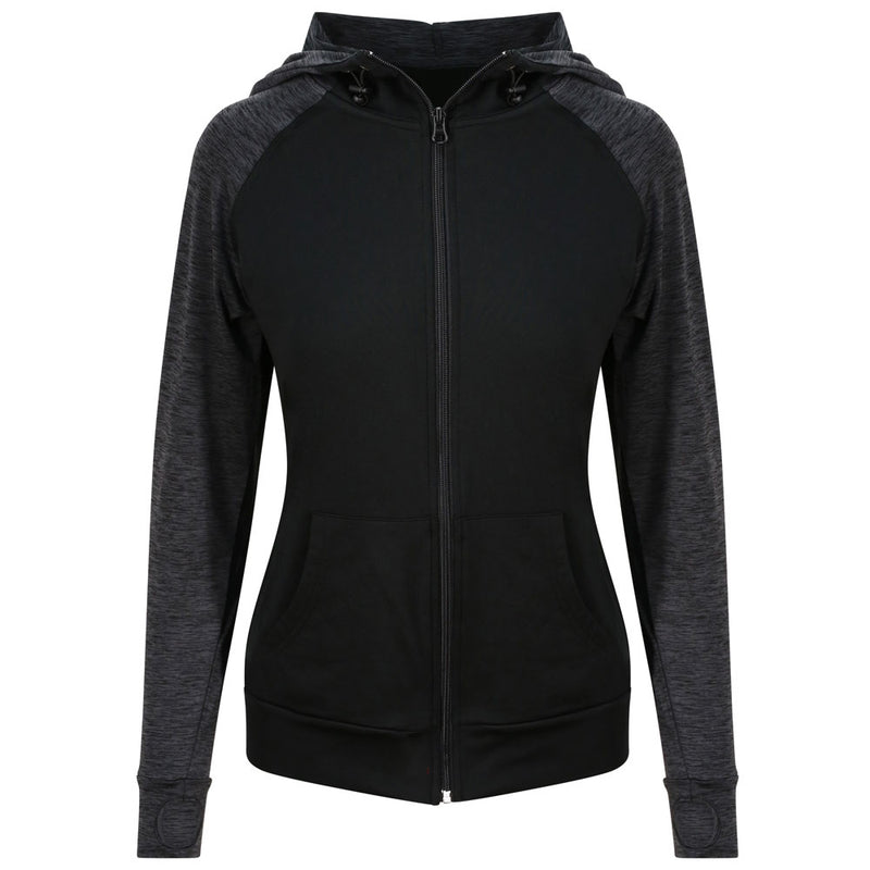 Women's Contrast Sports Zip Hoodie