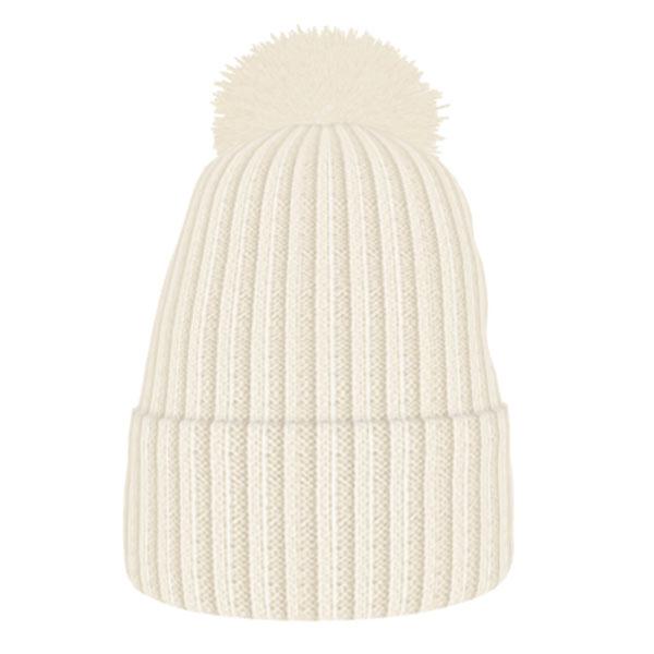 Ribbed Bobble Beanie